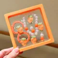 Kids pearl cartoon bracelet set, cute carrot charms, sweet princess jewelry gift style. - Cute Carrot 5-Piece Set Gift Box