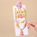 Kids jewelry set girls cute princess necklace bracelet earrings colorful beaded accessories - 5# Princess 5-Piece Set (Including Packaging Cardboard)