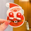 Cute Christmas red mitten clip-on earrings for kids, lovely holiday design non-pierced. - Christmas Glove
