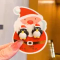 Cute Christmas penguin clip-on earrings for kids, cartoon holiday jewelry gift for girls. - Penguin