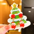 Christmas snowman clip-on earrings for kids cute holiday cartoon non-pierced jewelry gift - Snowman