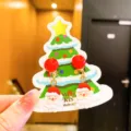 Christmas clip-on earrings for kids cute Santa Claus design lovely holiday jewelry for girls. - White Beard Santa