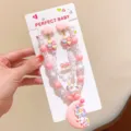 Kids pink unicorn pearl necklace bracelet ring clip-on earrings jewelry set gift box for girls. - 20# Unicorn 5-Piece Set (Includes Cardboard)