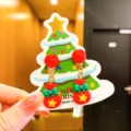 Christmas children clip-on earrings cute red gift bag holiday jewelry gift for little girls - Christmas Gift Bag