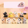 Cute cat blind box figurines desktop decor, resin animal ornament gift for friends. - A161 Marshmallow Cat Paradise 8pcs / Random One