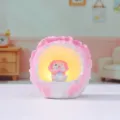 Cute vegetable dog night light cabbage flower design warm LED desk lamp home decor ornament - 999-3 Pink Cabbage Dog Star Lamp / Pink