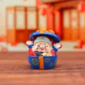 Niedliche Glücksgott Cartoon Tischfigur, Resin Glücksauto Dekoration Geschenk für Freunde. - Glücksstern-Stil (-16) / Blau