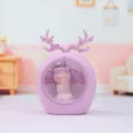 Creative flower fairy desktop ornament night light, cute resin bedroom decor gift for girls. - Antler Flower Fairy Reading Night Light / 1018-5 Purple Star Light
