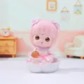 Niedliche rosa Anime Maedchen Actionfigur Harz Sammlerstueck Schreibtisch Dekor Spielzeug fuer Zuhause - Niedliches Mädchen Stil (618-1) / 618-1 Rosa