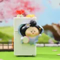 Tang Dynasty lady scene ornament, cute resin figurine desktop decor, Chinese style gift. - Tang Dynasty Lady Series / Purple Dress & Purple Flower (1229-2)