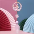 Cute Fairy Wind Chime Resin Hanging Ornament Sweet Girl Room Decor Pink Feather Wall Decoration - 1121-8 Pink Angel Wreath Pendant / Pink