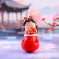 Niedliche chinesische Tang Dynastie Mädchen Figur mit Fisch Deko Ornament Variante SKU - Klein Koi-Karpfen Haltend Dame (1088-45) / S / Koi-Karpfen Haltend