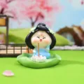 Chinese Tang Dynasty style figurine miniature resin desk ornament home decor gift - Tang Dynasty Lady Series / Blue Skirt (1229-5)
