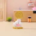 Süßes Glückskatze Pfote Dollar Münze Ornament, Harz Desktop Dekor für Zuhause und Auto. - Dollarzeichen Katzenpfote