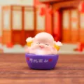Süße Glücksfigur lila Schale Langlebigkeit Pfirsiche chinesischer Stil Tischdekoration - Langlebigkeitsstern-Stil (1188-23) / Lila