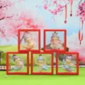 Tang dynasty style flying apsaras acrylic display ornament, ancient home decor gift. - 5 Pieces / Fridge Magnet Set (1225-5)