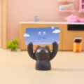 Süße schwarze Katze Schreibtisch Figur mit Notizkarte kreatives Kunstharz Ornament Büro Auto - Erfolgreiche Zukunft Schwarze Katze (2470) / Schwarze Katze mit Wolkenkarte (2470)