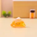 Süße orangefarbene Gelee-Figur Schreibtisch-Ornament, kreative Auto-Dekoration Geschenk. - Orangenpudding-Stil (3078) / Orange