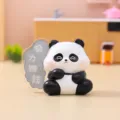 Süße Cartoon Panda Figur mit Sprechblase Tischdekoration Spielzeug Büro Schreibtisch - Ornament-Serie / Panda (2809) / 2809 Panda