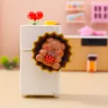 Süßer Miniatur Kühlschrankmagnet Desktop Ornament Cartoon Tier Kreatives Spielzeug. - Schweinchen Kühlschrankmagnet (3105) / Rosa