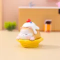 Niedliche Harz Shiba Inu Katzenfigur Desktop Dekoration, kreatives Waffel Spielzeug für Büro. - Ornament-Serie / Abkühlung Katze (3115) / bunt