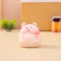 Süßes rosa Schweinchen Figur Desktop Dekoration Harz moppelig Tier Spielzeug Geschenk - Ornament-Serie / Taotao Schwein (2324) / Rosa