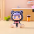 Süße Cartoon Bär Kapuze Blind Box Figur, trendiges Desktop Sammlerstück für Dekoration - Ornament-Serie / Schwarze Katze Figur (1203-3) / Schwarz
