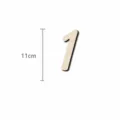Numero uno in legno accessorio decorazione festa compleanno adesivo murale taglia 11cm - Numero di Legno 11cm 1