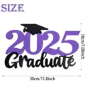 Holz 2025 Absolventen Party Schild Dekoration Foto Requisite Tisch Ornament schwarz lila - Lila