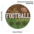 American football wooden hanging sign sports themed doorplate autumn party decor party supply - Wooden Decorative Sign