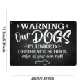 Lustiges Hunde Warnschild Holz Wandplakette Bar Shop Deko Dekorative Hängeschild 20cm - Humorvolles Hundewarnschild / 20x13.5x0.3cm