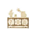 Wooden DIY perpetual calendar with cute panda bamboo design, ideal desktop decoration gift. - Panda Park Calendars