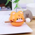 Mini tiger wooden fish decompression toy office desk ornament stress relief cute gift - Tiger Style (BB2598C)