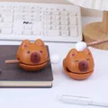 Capybara wooden fish decompression toy cute desktop ornament funny mallet gift for desk setup - Capybara Little Wooden Fish Style (BB2664)