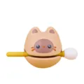 Cute cat desktop pen holder and phone stand variant, perfect for office and study desks. - Decorative Figurines / Wooden Fish Siamese Cat