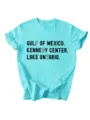 Casual lichtblauwe dames t-shirt met korte mouwen en grafische print comfortabel voor dagelijks. - S / Tops / Diep Waterblauw