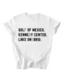 Casual wit dames t-shirt met korte mouwen en stijlvolle typografische opdruk. - S / Tops / Wit