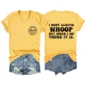 Mujer Casual Cuello V Manga Corta Camiseta Divertida Letra Estampa Top Shorts Mezclilla - S / Tops / Amarillo