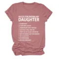 Detailaufnahme des Damen Kurzarm T-Shirts mit lustigem Buchstaben-Druck in Vintage Altrosa. - S / Oberteile / Roségold