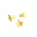 Light yellow trumpet flower shell powder beads DIY jewelry accessories, 3-piece set variant. - Off-White - Monochrome