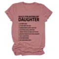 Lässiges Damen Kurzarm Rundhals T-Shirt mit lustigem Spruch und Print für den Alltag. - S / Oberteile / Roségold (Schwarze Schrift)