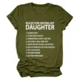 Lässiges grünes Damen T-Shirt mit kurzen Ärmeln und humorvollem lustigen Buchstaben Print. - S / Oberteile / Burgunderrot