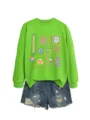 Radiology X-Ray Print Women Long Sleeve Sweatshirt Casual Pullover Tops Fashion Style - S / Tops / Fluorescent Green