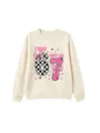 Kids cute 7th birthday sweatshirt cream long sleeve casual pullover top with fun graphic. - 110cm / Tops / Sand