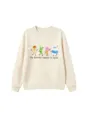 Lässiger süßer Cartoon Grafik Rundhals Pullover für Kinder Herbst Winter Mode Kleidung. - 110cm / Oberteile / Sandfarben
