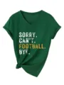 Women's green V-neck short sleeve graphic tee with stylish front knot casual summer t-shirt - S / Tops / Vintage Green
