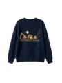 Kinder Halloween Bagger Geist Druck Pullover Detailansicht, weiches Herbst Winter Oberteil. - Oberteile / 110cm / Marineblau