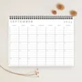 Calendrier de bureau mensuel minimaliste 2025 planificateur grille carnet maison bureau - 2025-2026 / 28x21cm