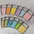 Ensemble de notes adhésives professeur mignons blocs-notes pastel pour école bureau - 11*9 / Lot de 12 livres