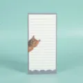 Cute cat magnetic memo pad with lined design, ideal for fridge notes and daily planning. - 19*9.3*0.45 CM / Style 1